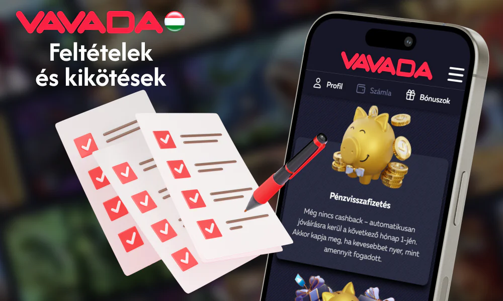 A bónuszok felhasználásának szabályai a Vavada weboldalon